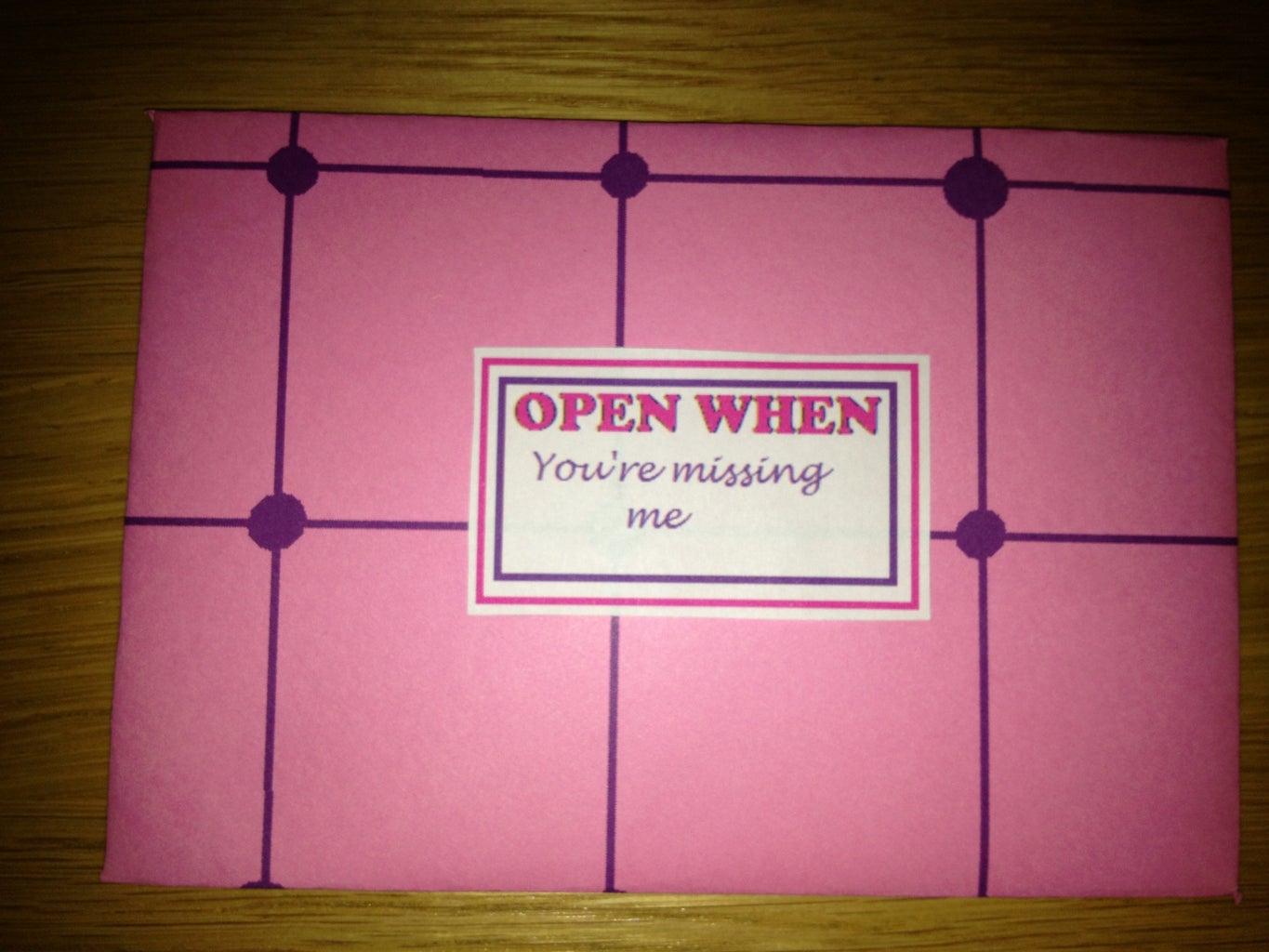 Open When