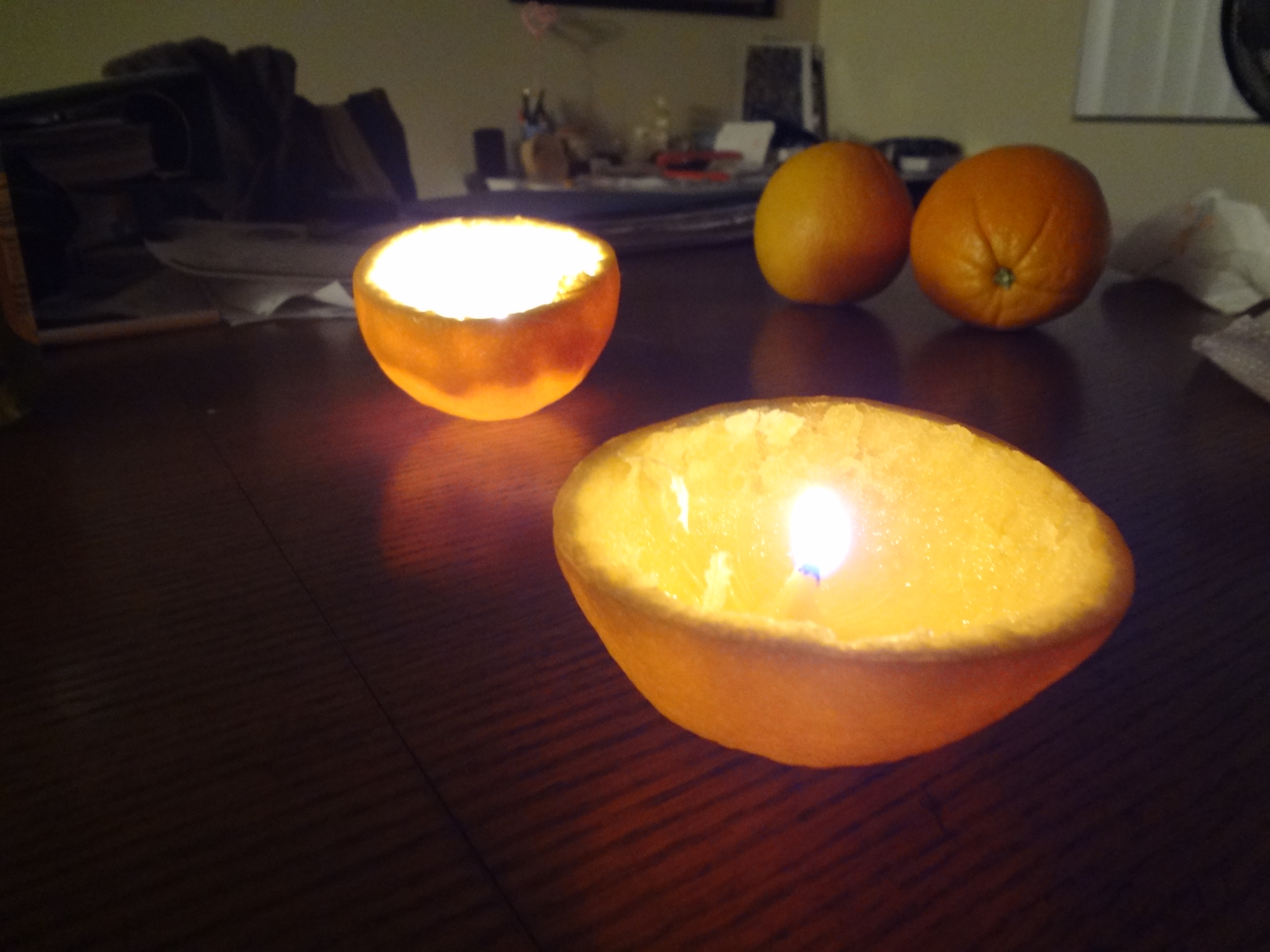 How to Make a Candle Out of an Orange (2) 6 Steps Instructables