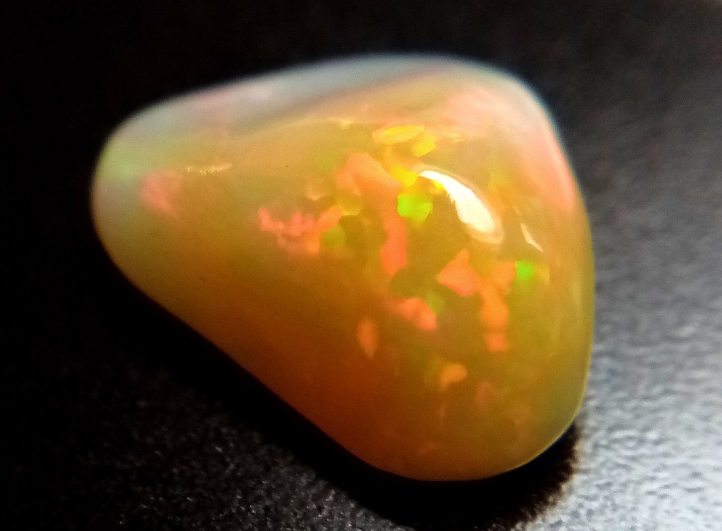 polishing opal with a dremel