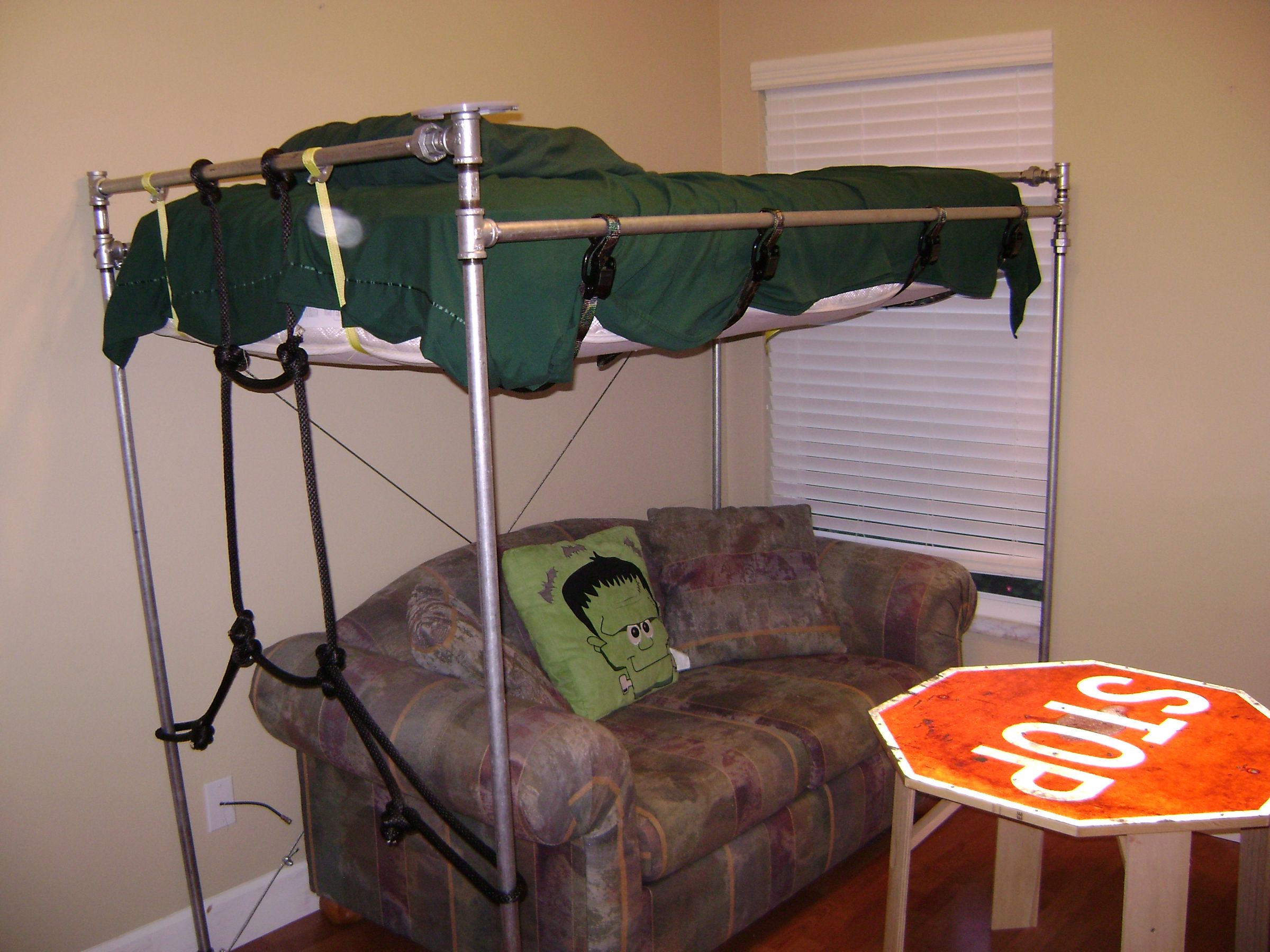 DIY guide for Pipe Loft Bed - Galvanized Steel with step-by-step instructions