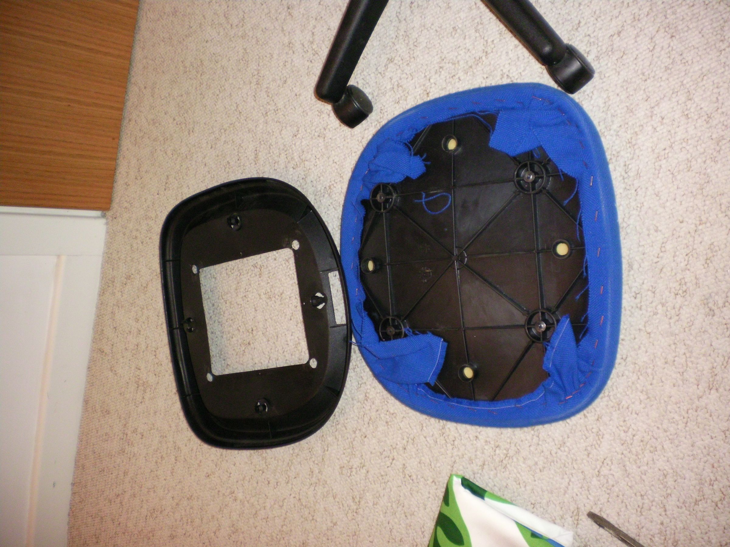 How to ReUpholster a Swivel Chair 5 Steps Instructables