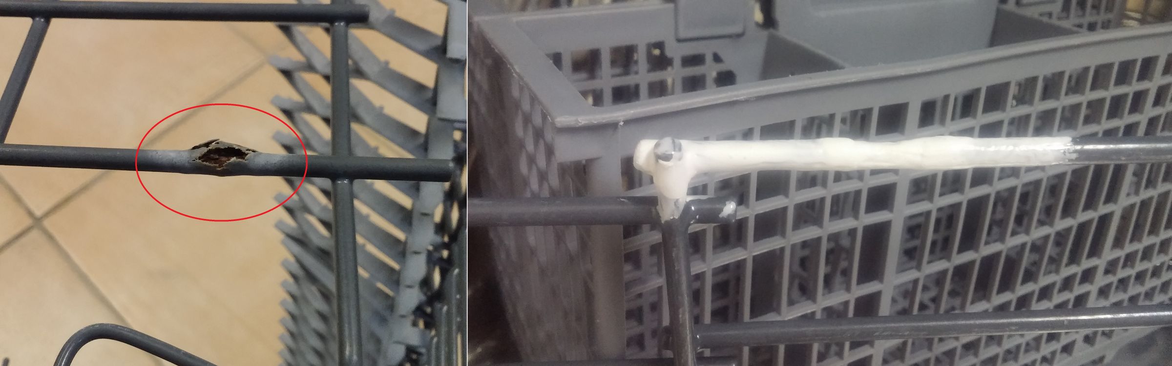 recoat dishwasher rack