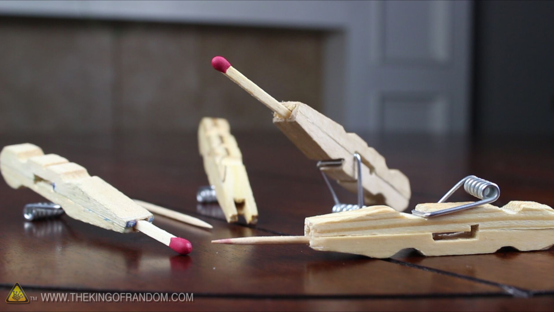 Mini Matchstick Gun the Clothespin Pocket Pistol 8 Steps (with