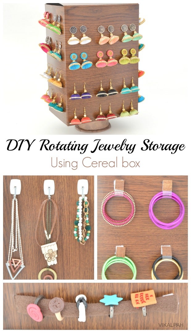 Diy Rotating Jewelry Storage Using Cereal Box 13 Steps With Pictures Instructables - Diy Jewelry Box Inserts Diy Rotating Jewelry Storage Using Cereal Box 13 Steps With Pictures Instructables - Diy Jewelry Box Inserts