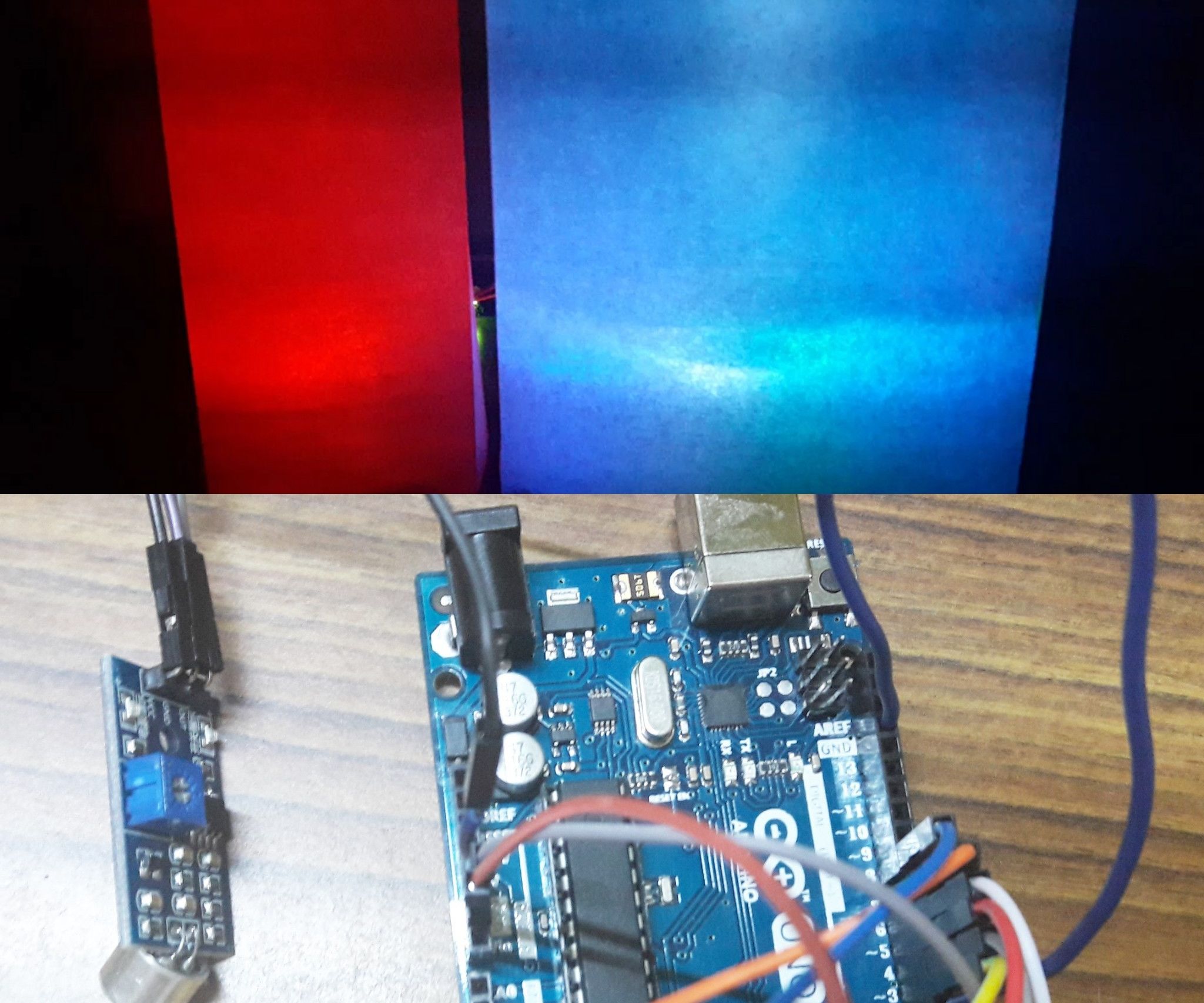 Music Synced LED Lamp (using Arduino and Sound Sensor) 4 Steps (with