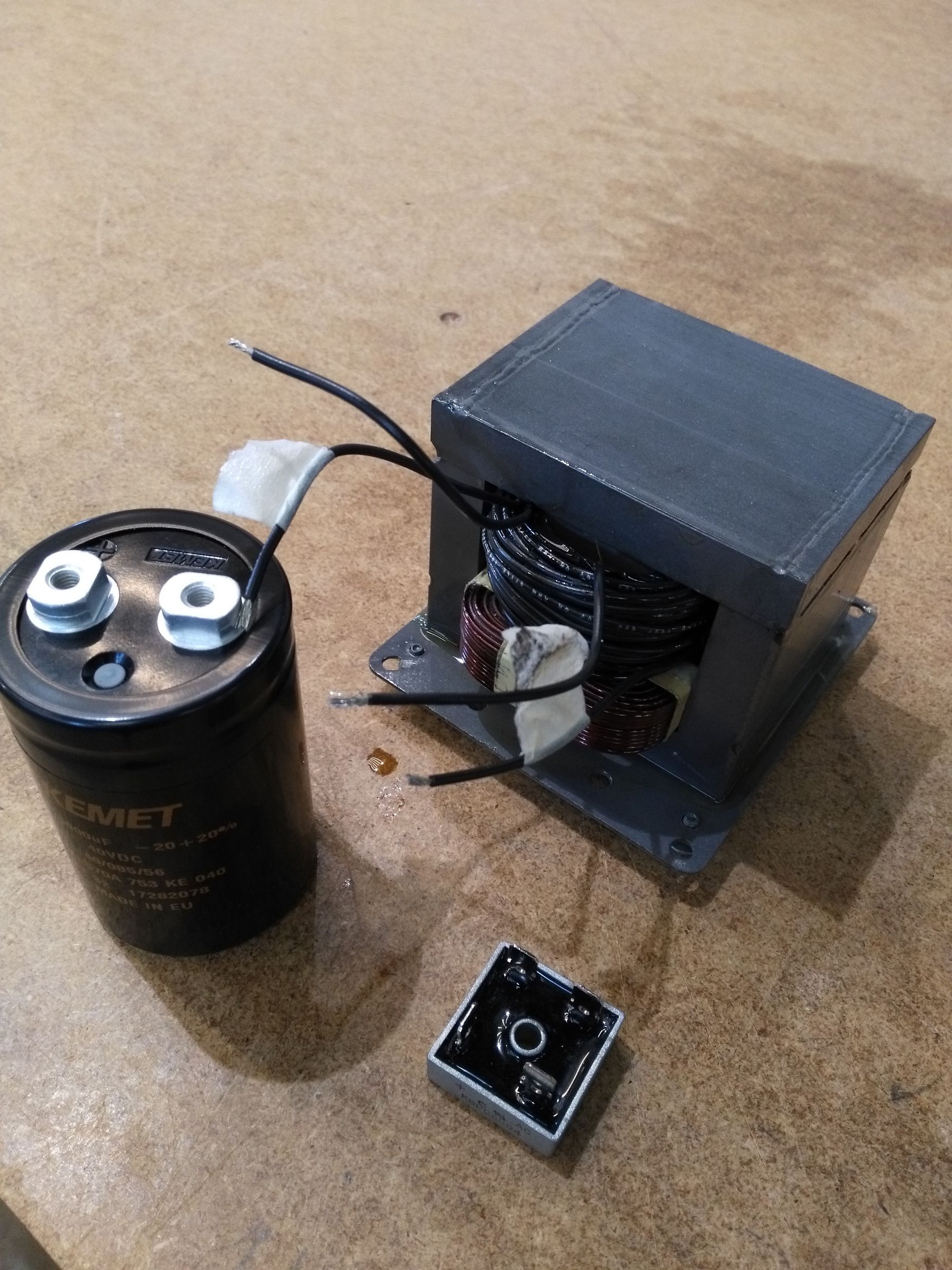 Custom DC Power From Microwave Oven Transformer 9 Steps (with