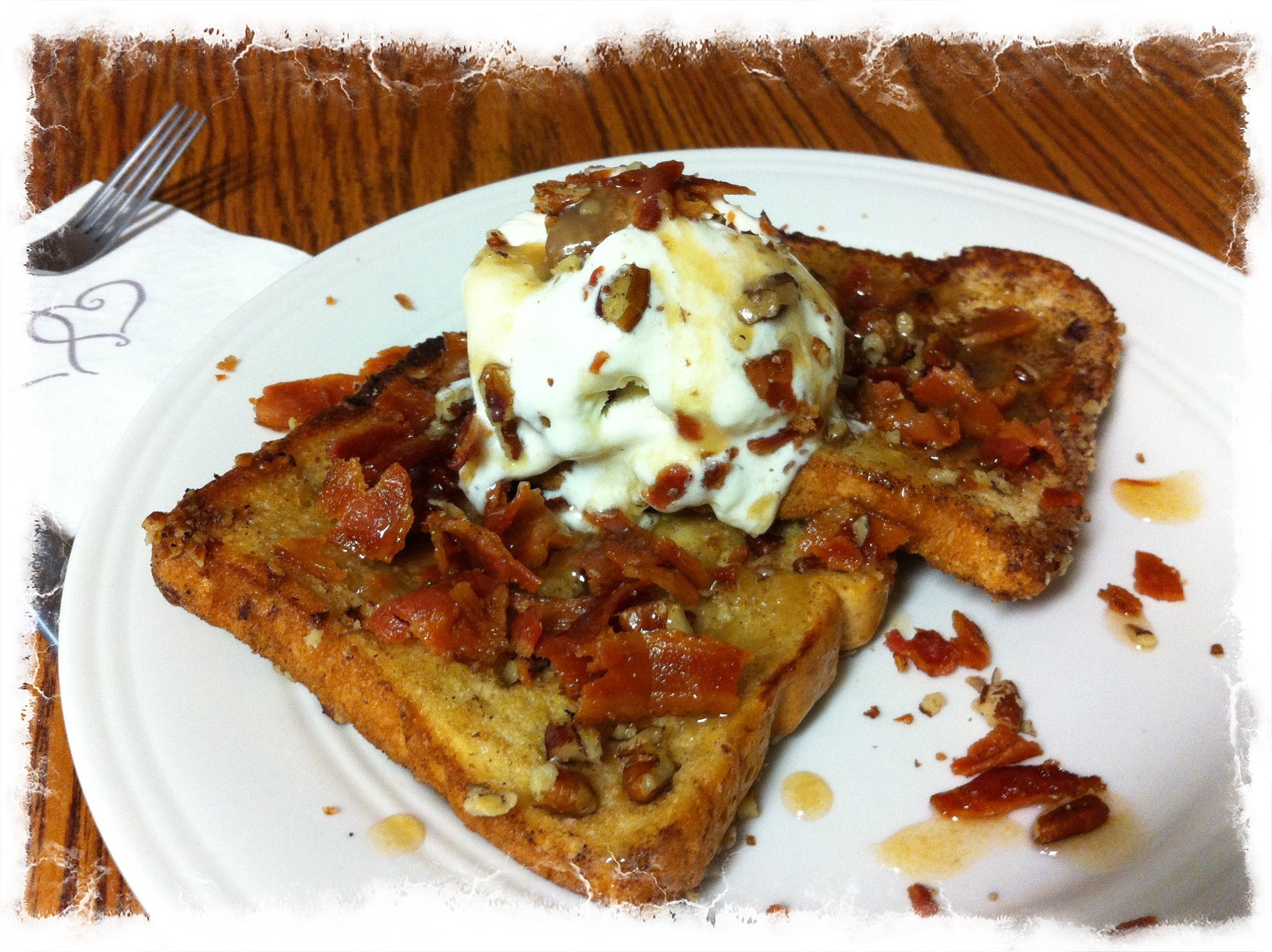 Bacon Pecan French Toast With Bacon Carmel Sauce 4 Steps Instructables