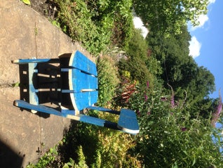 Banco de jardim de paletes