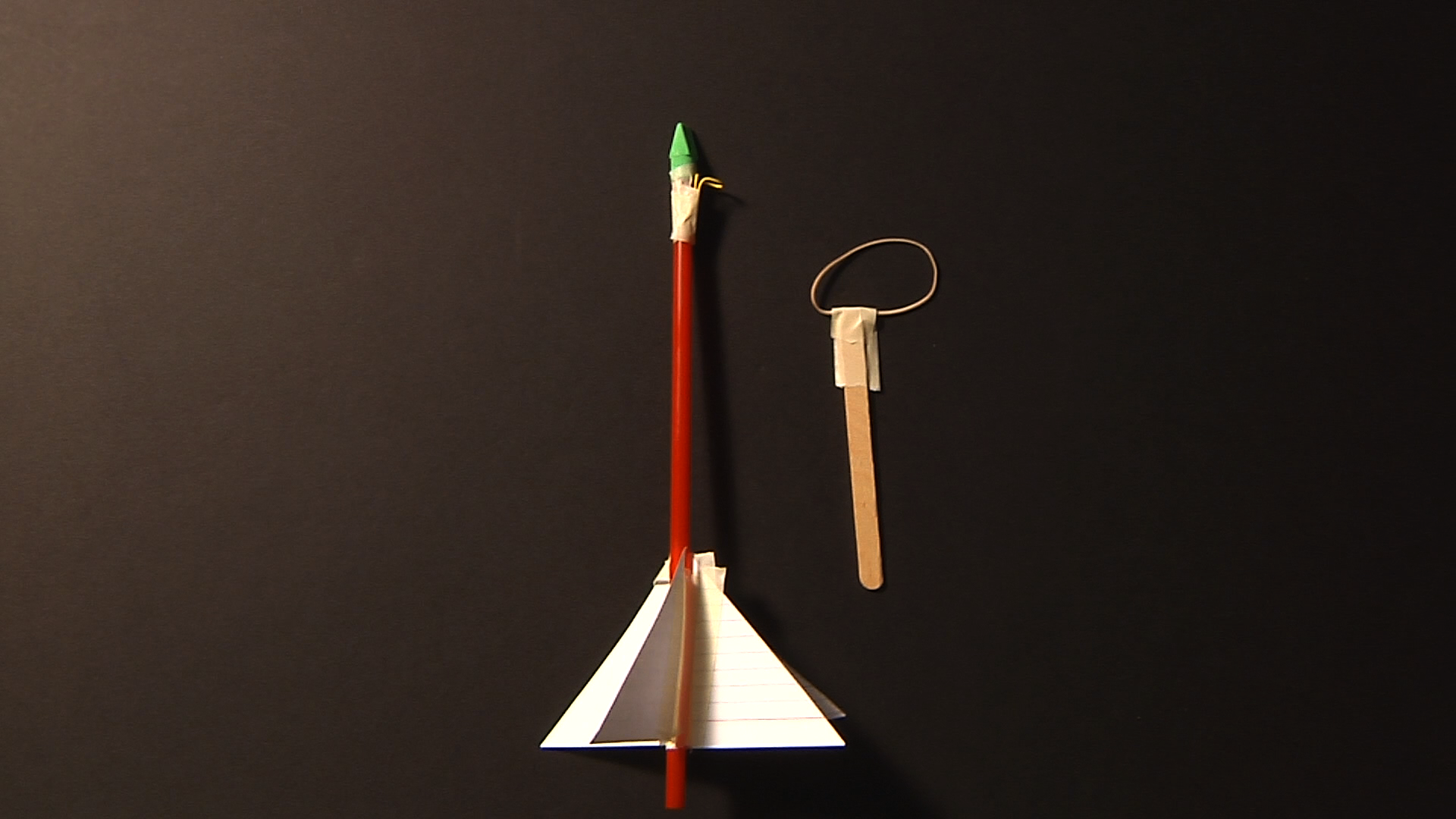 Rubberband Slingshot Rocket 7 Steps Instructables