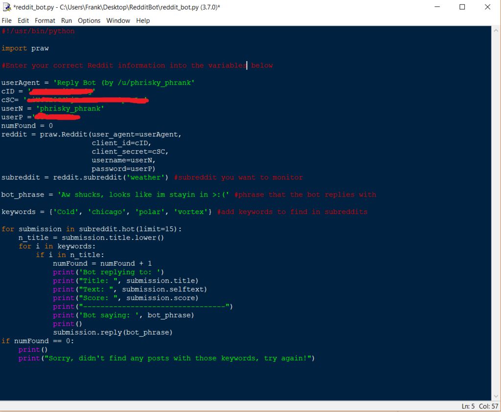 Reddit Reply Bot 10 Steps Instructables Reddit Reply Bot 10 Steps Instructables