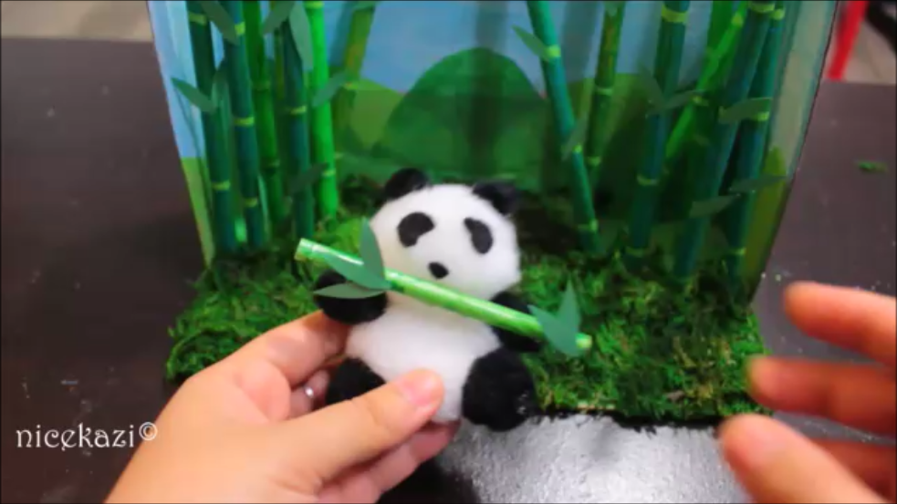 Kids Summer Crafts Diorama Made With Shoe Box Straw And Pompoms 4 Steps With Pictures Instructables