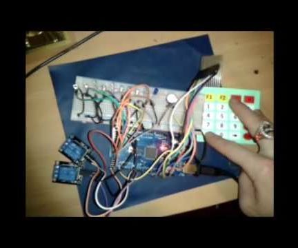 DIY guide for Arduino - 4x5 Matrix Keypad Example Code and Schematic with step-by-step instructions