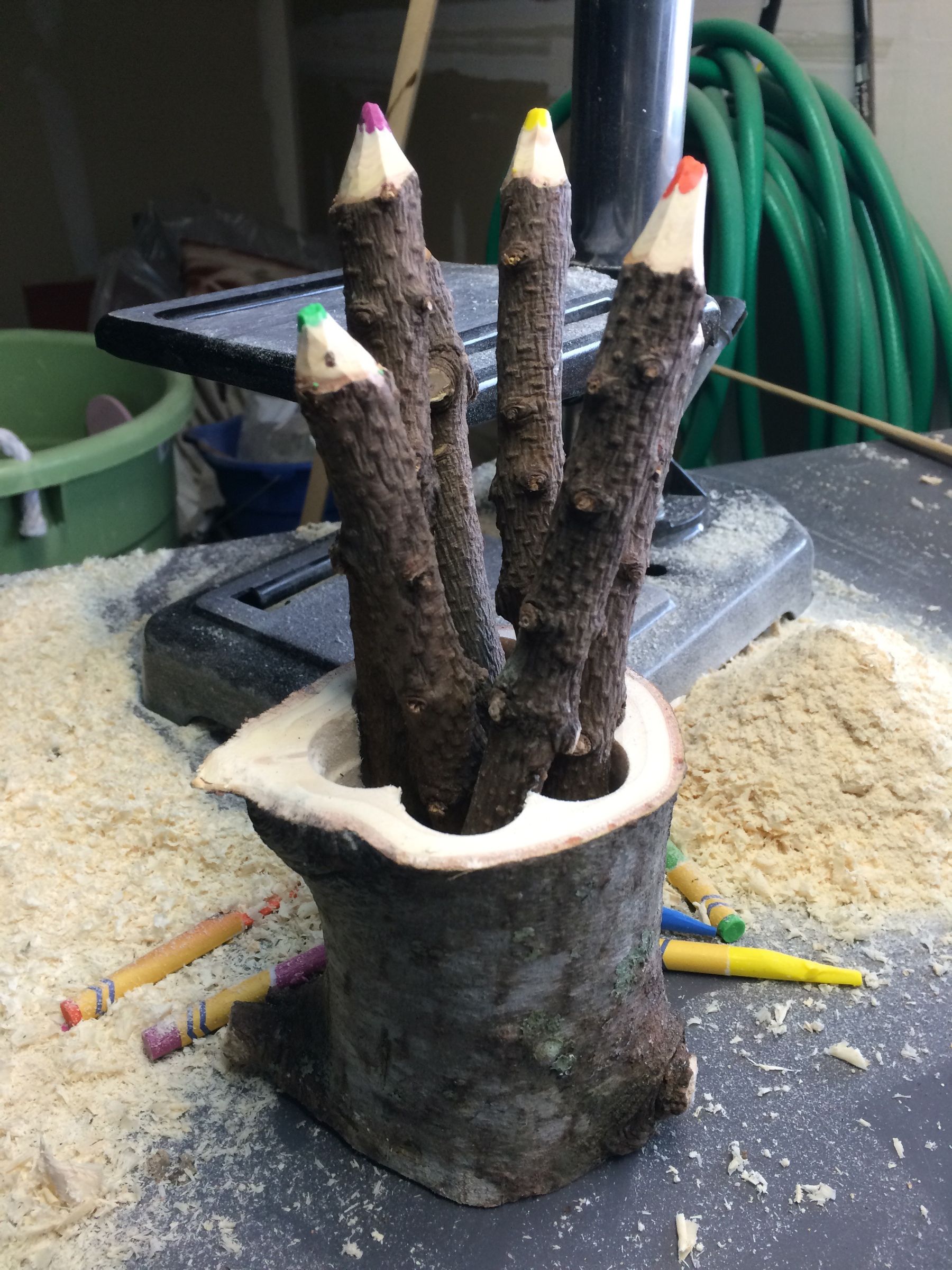 Christmas Tree Crayons