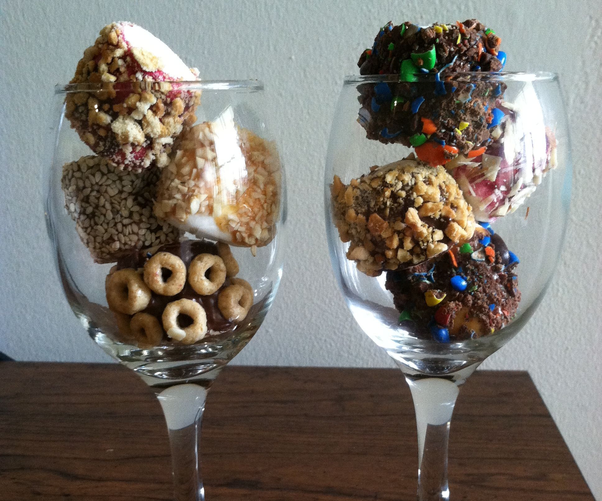 Fruity Nutty Frozen Marshmallows