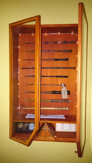 Harry Potter Wand Display Case With Secret Door Latch 9 Steps With Pictures Instructables