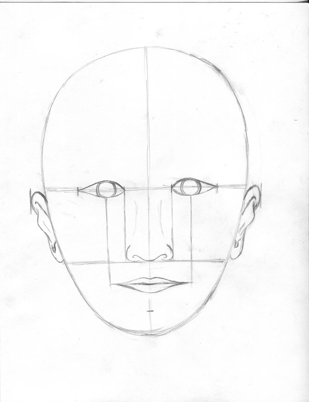 How To Draw A Face Proportions Made Easy 14 Steps Instructables<script async src=