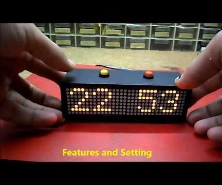 DIY guide for Arduino Nano Mini LED Matrix Clock with step-by-step instructions