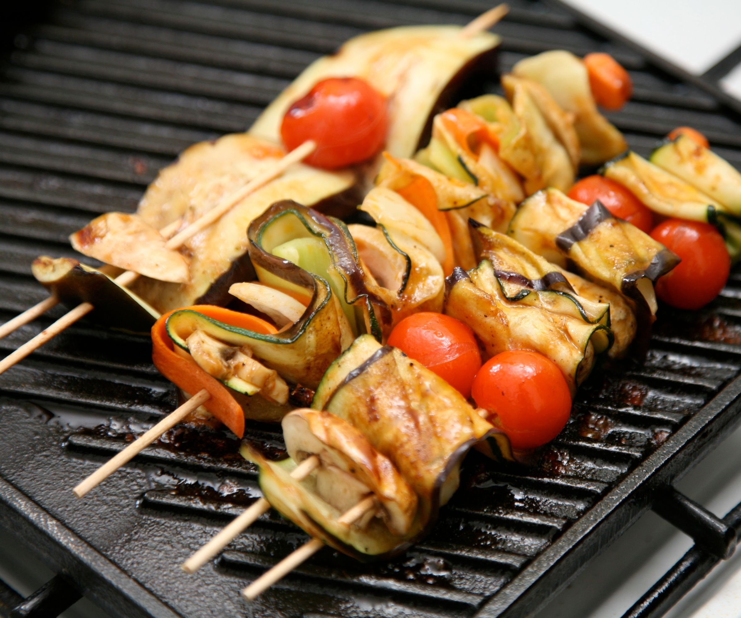 Skewered Undulated Vegetables 
