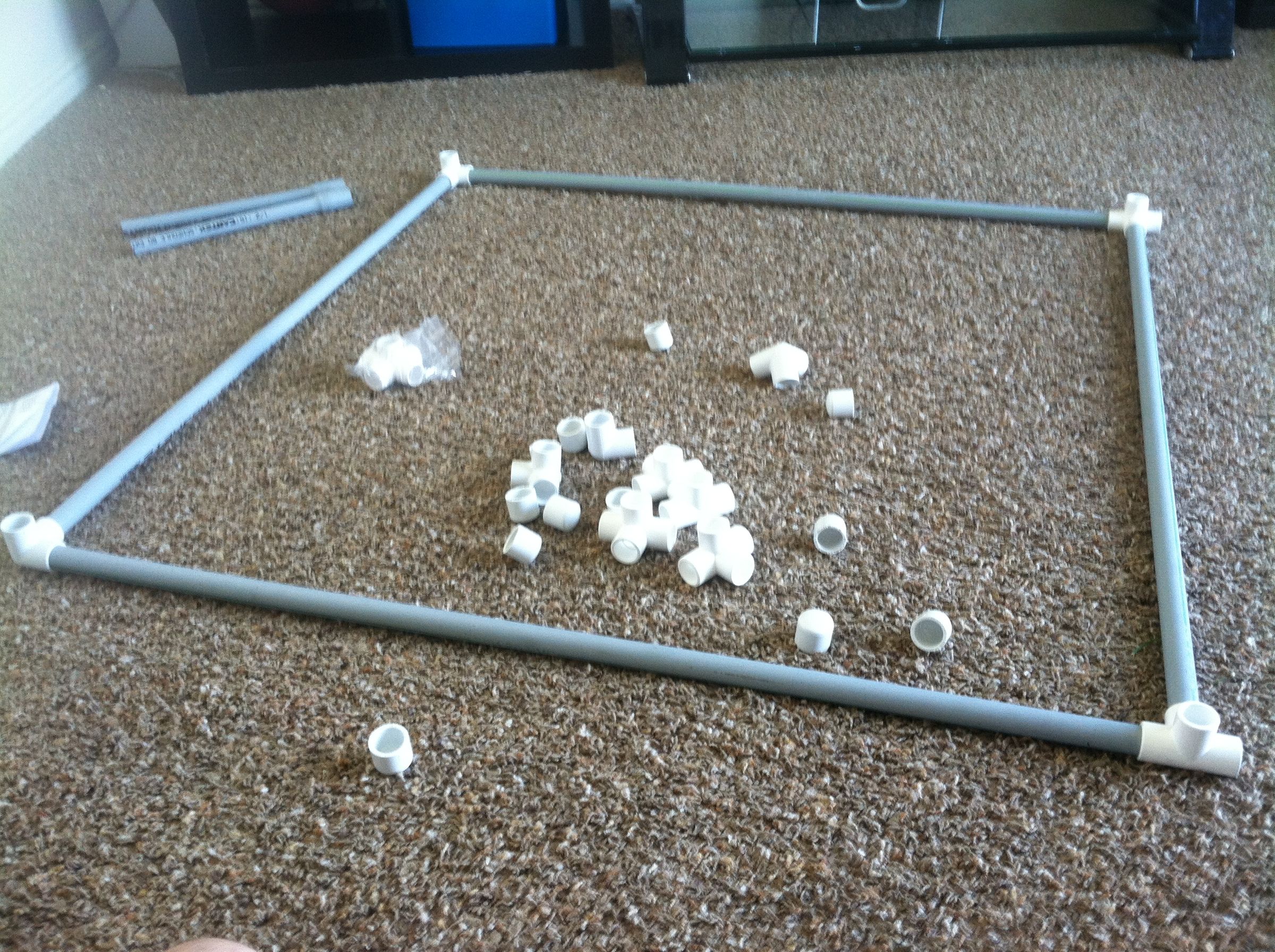 Easy Rebuildable PVC Fort 3 Steps Instructables