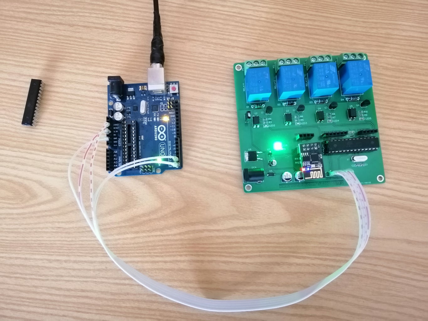 DIY Home Automation Using ESP8266 5 Steps Circuit Diagram