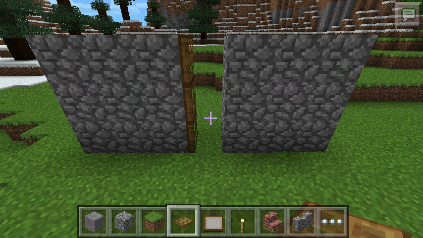 Secret Door In Minecraft Pe 3 Steps Instructables