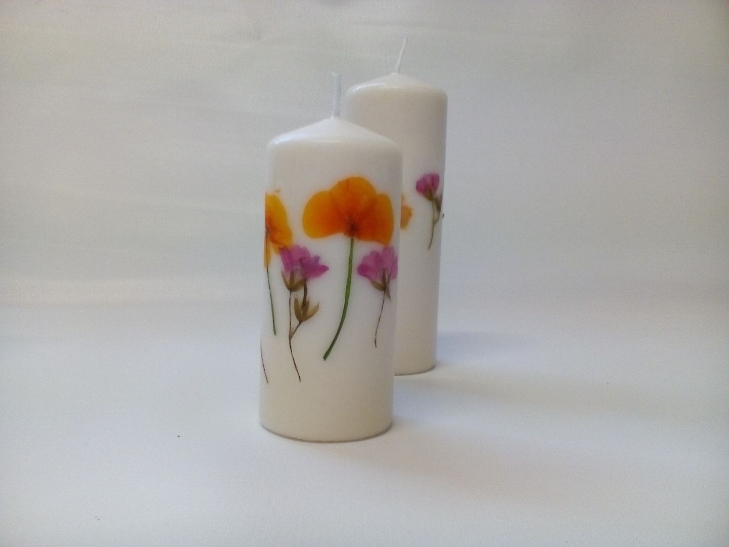 Quick And Easy Pressed Flower Candles 4 Steps With Pictures Instructables