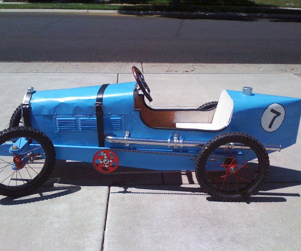 Bugatti Inspired Pedal Car W/Bike Wheels