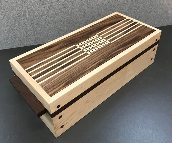 Wooden Keep Sake Box With 4 Digit Magnetic Combination