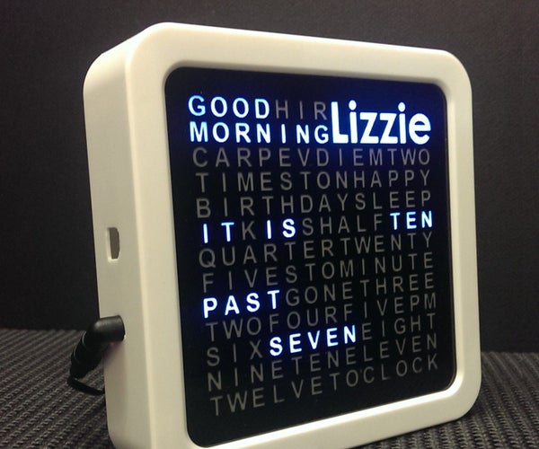 14 Spectacular Word Clocks Instructables