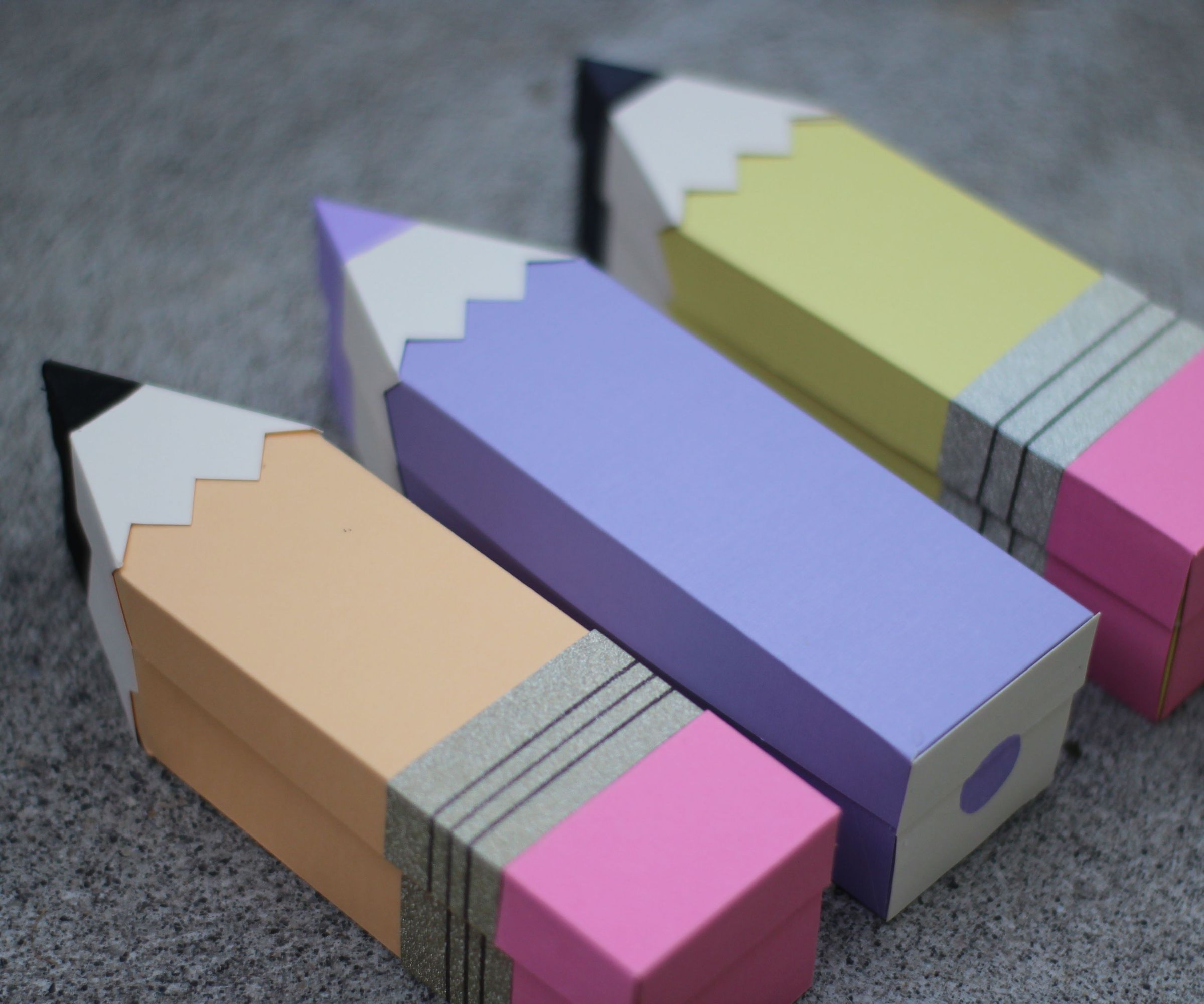 3d paper pencil treat box DIY Project DIY Project Image