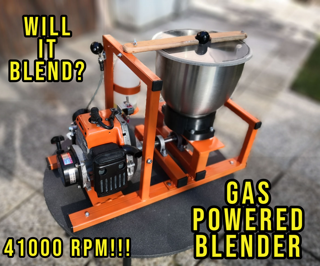 DIY guide for Gas Powered Blender of DOOM with step-by-step instructions