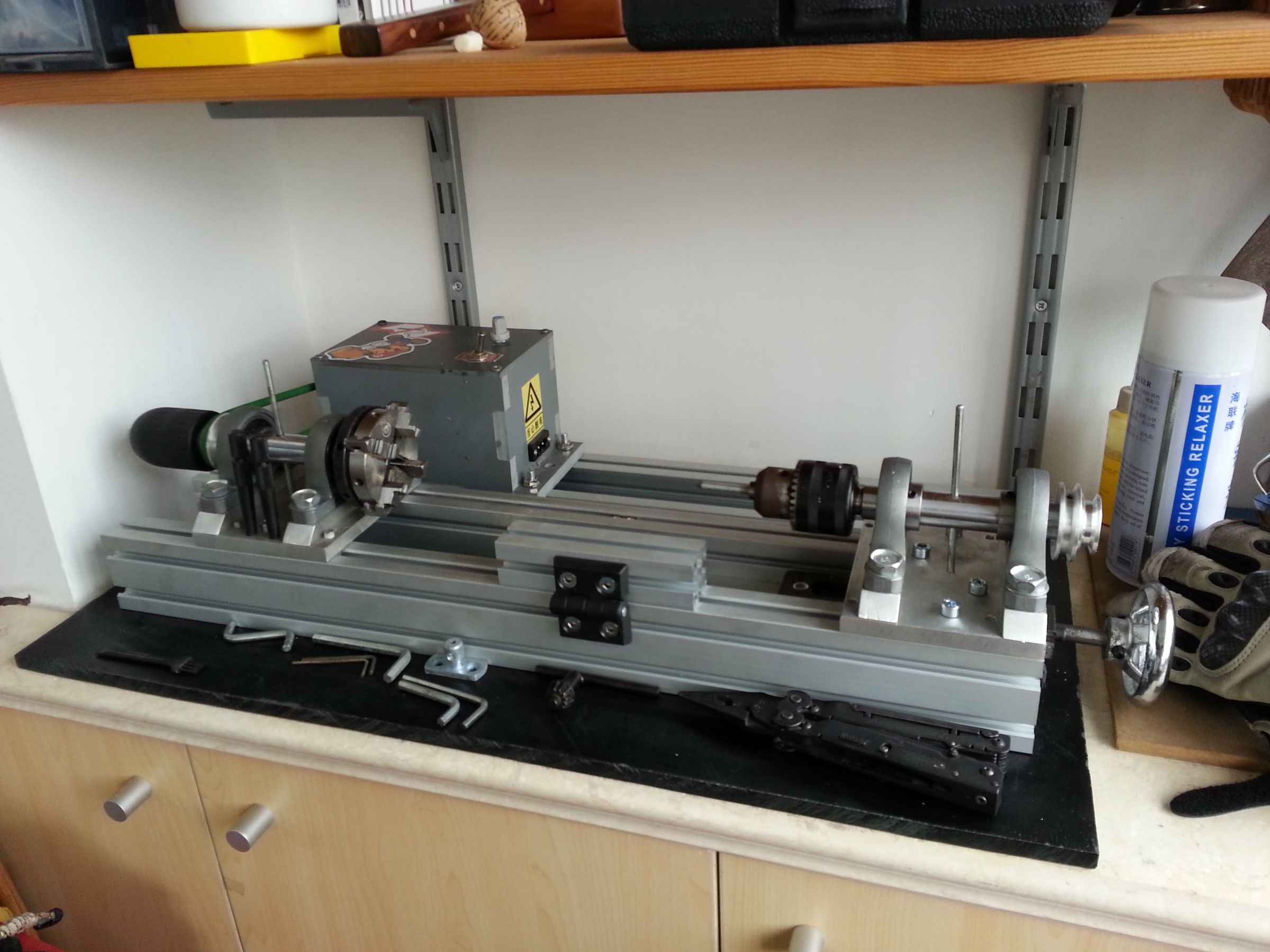 mini 4 jaw chuck wood lathe DIY Project DIY Project Image