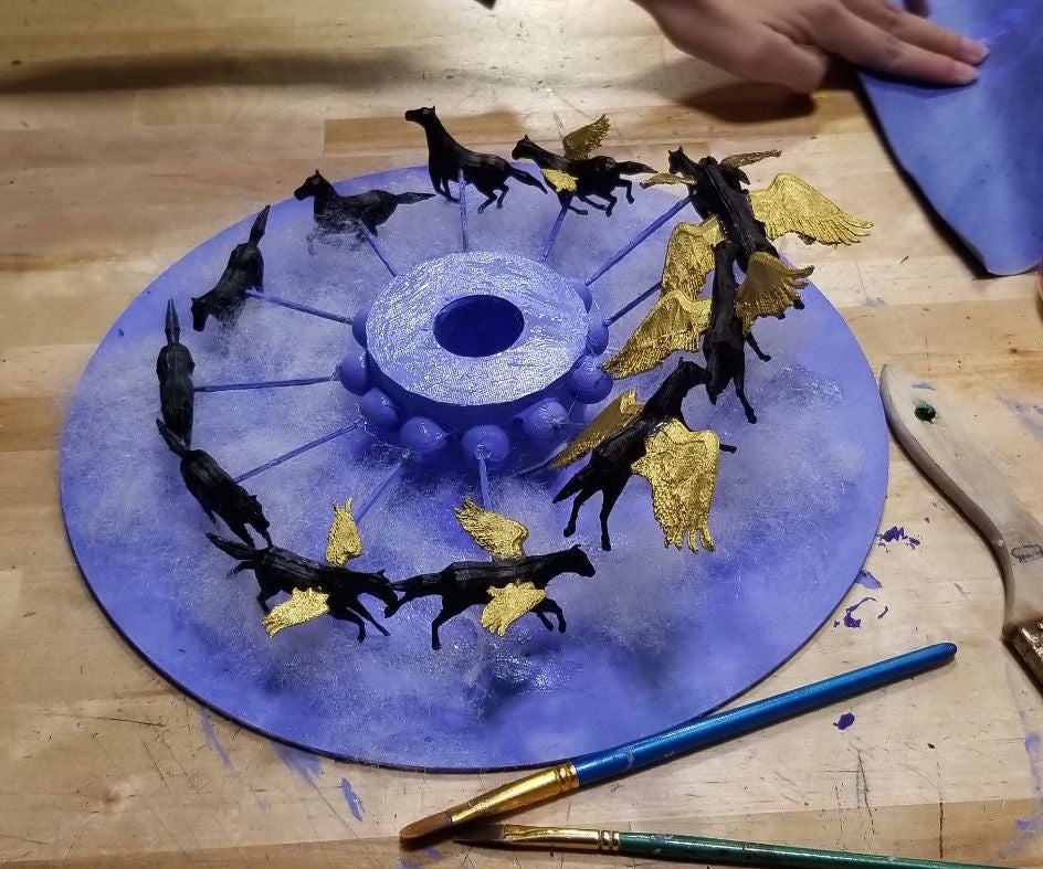 3D Printed Zoetrope Pegasus 8 Steps Instructables