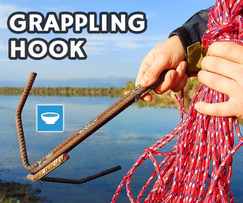 Grappling Hook From Construction Rebar 4 Steps (with Pictures