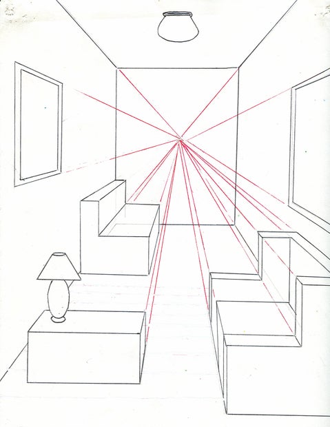 How To Draw A Room Using One Point Perspective 11 Steps Instructables How To Draw A Room Using One Point Perspective 11 Steps Instructables