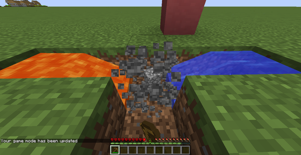 How To Make A Cobblestone Generator In Minecraft 4 Steps Instructables