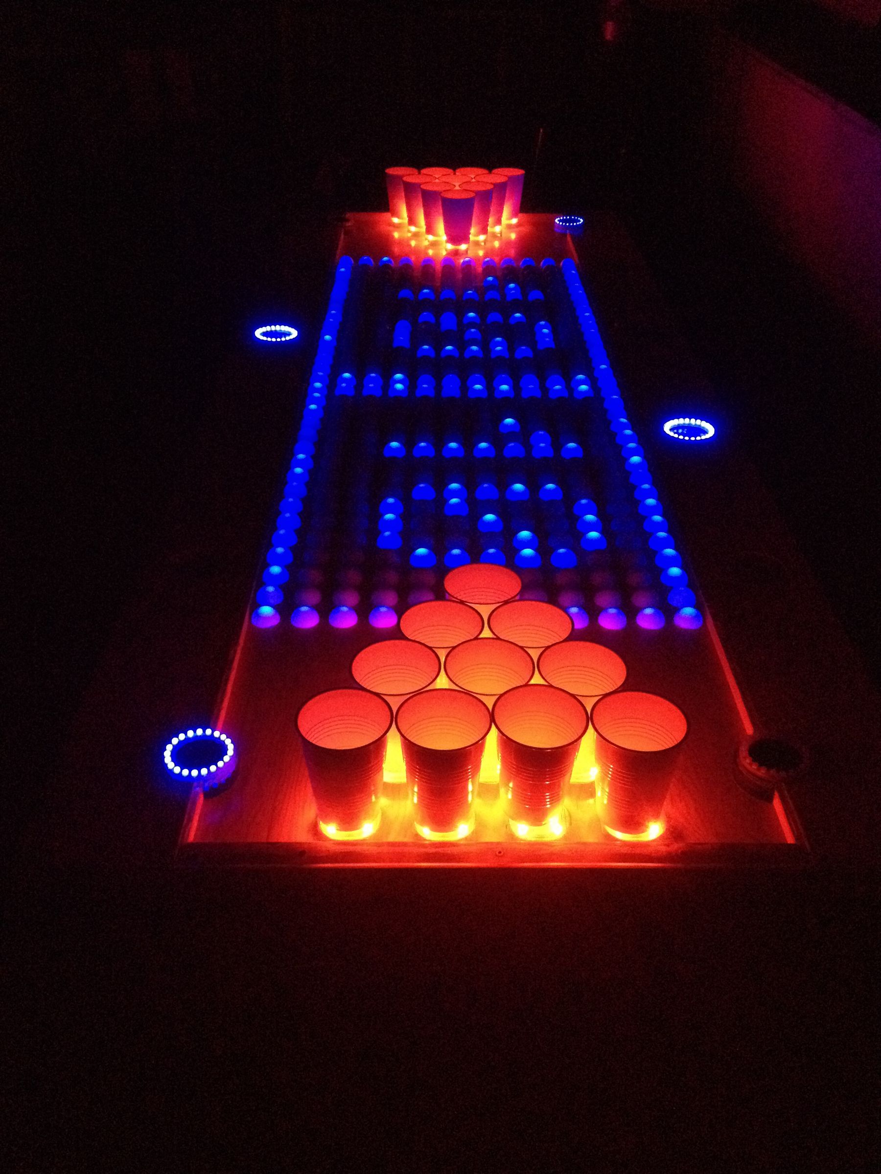 Interactive LED Beer Pong Table 88 Steps (with Pictures) Instructables