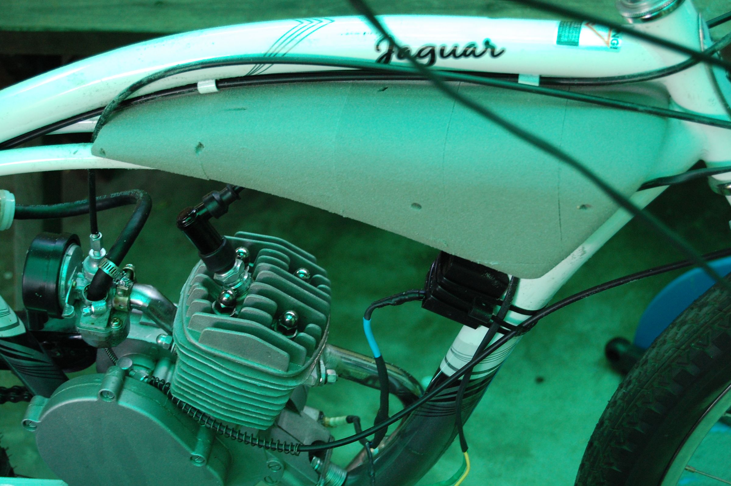 in frame gas tank bicycle