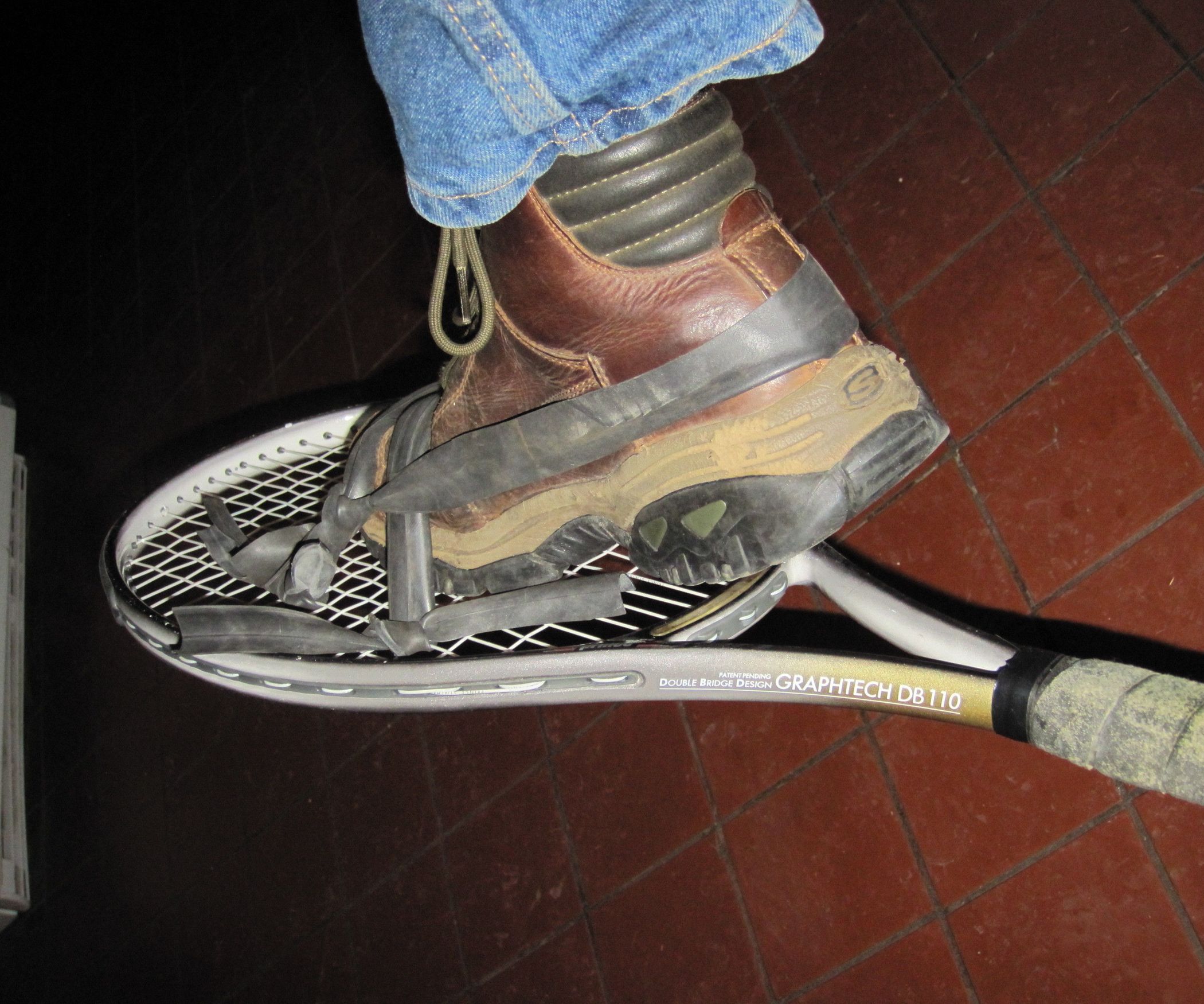Snow Shoes From 2 Tennis Rackets and Bicycle Inner Tubes Instructables