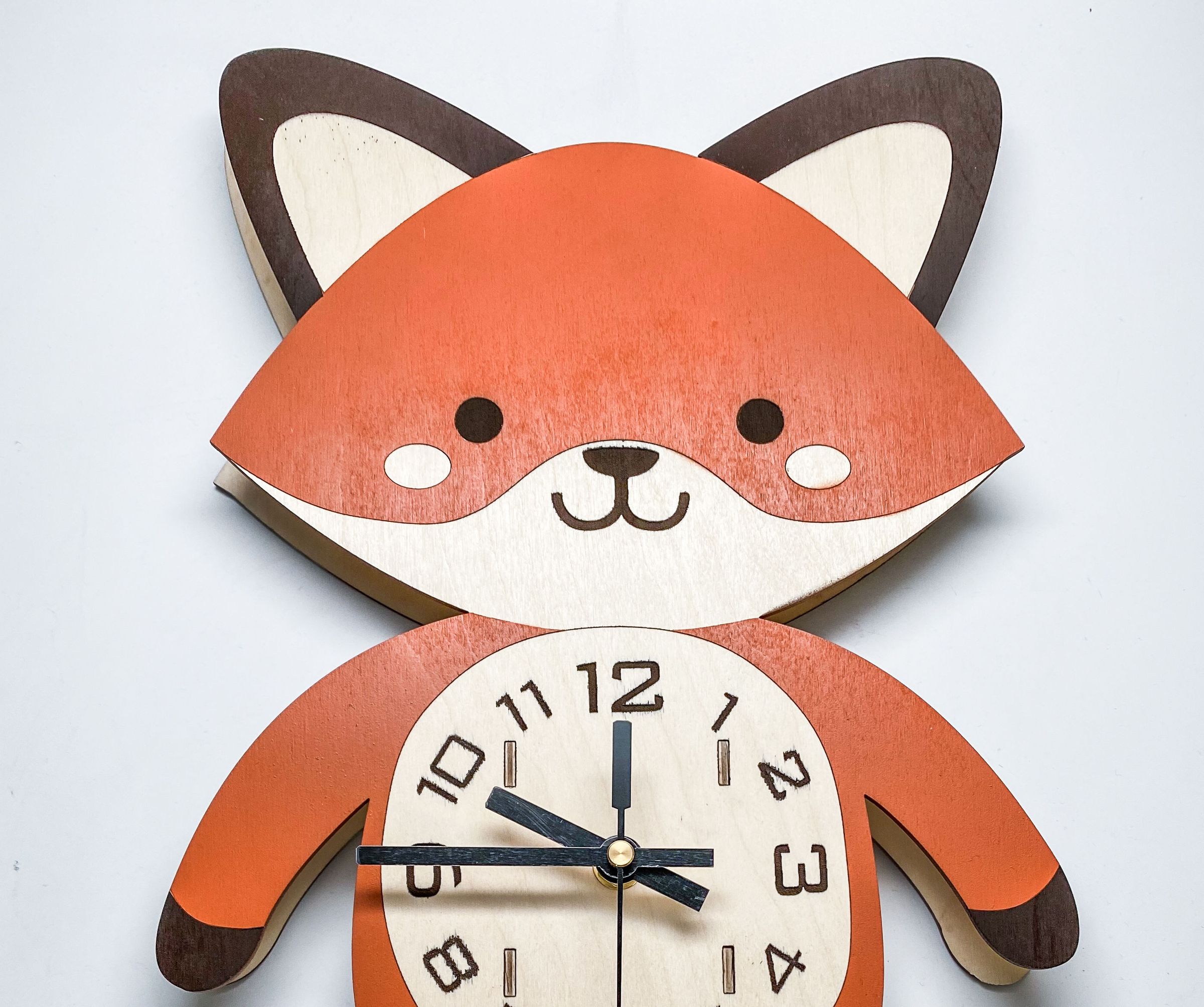 Kids Pendulum Fox Clock
