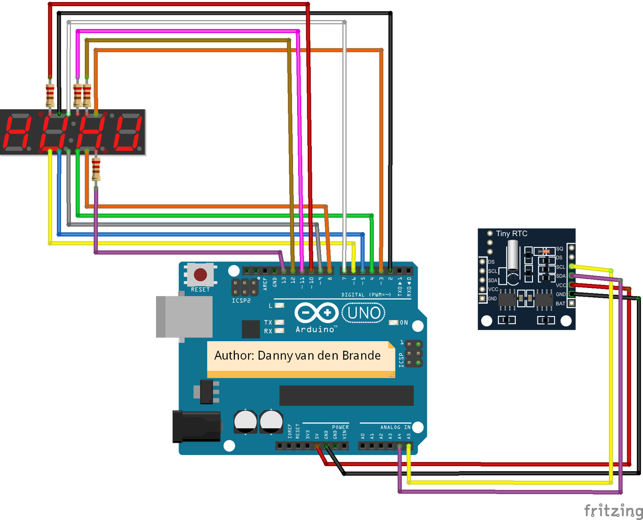 Arduino - AT24C32 / DS1307 Real Time Clock 7 SEGment Display ...