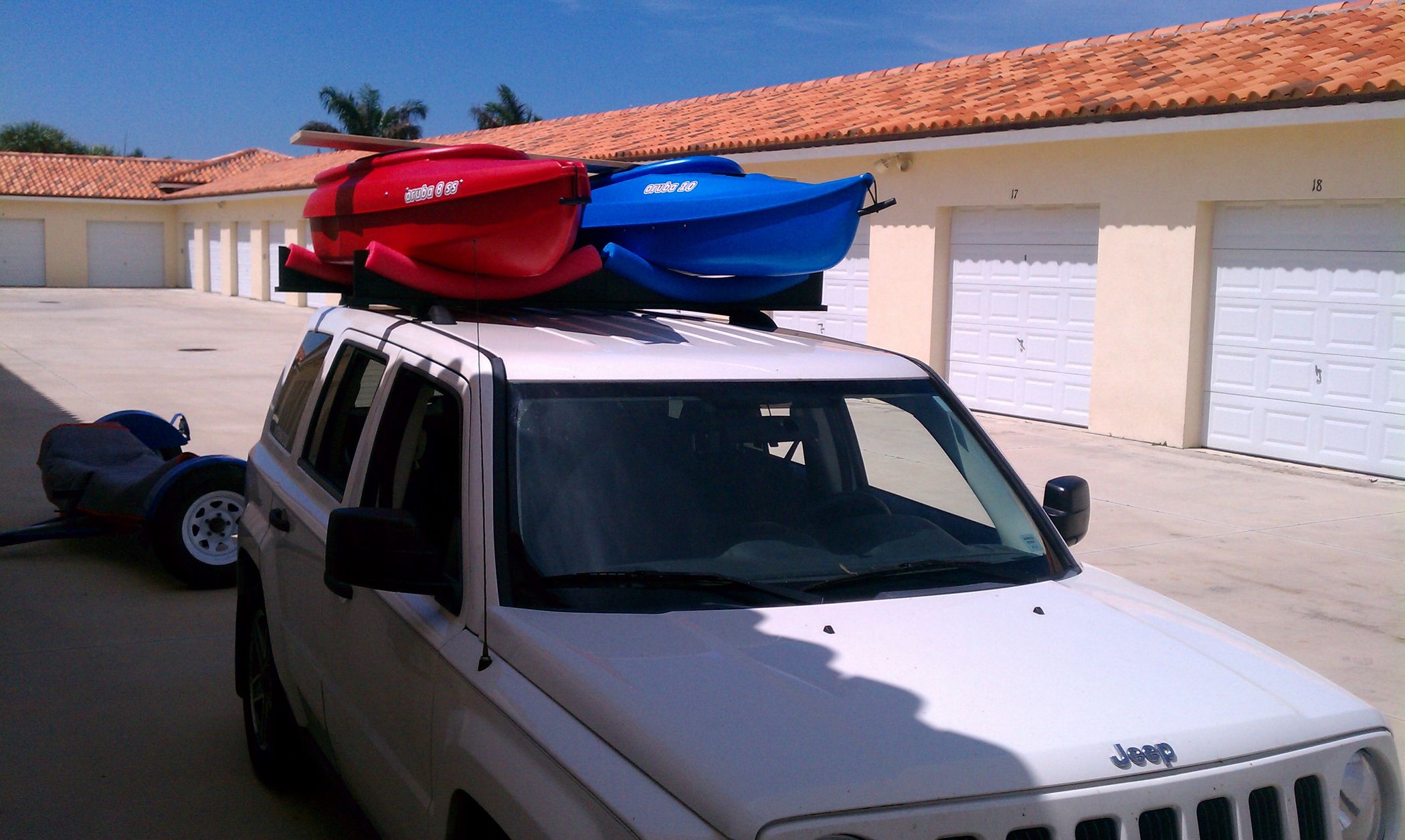 Car Top 2 Kayak Rack (roof Rack Cars Only) About 30 Bucks... 4