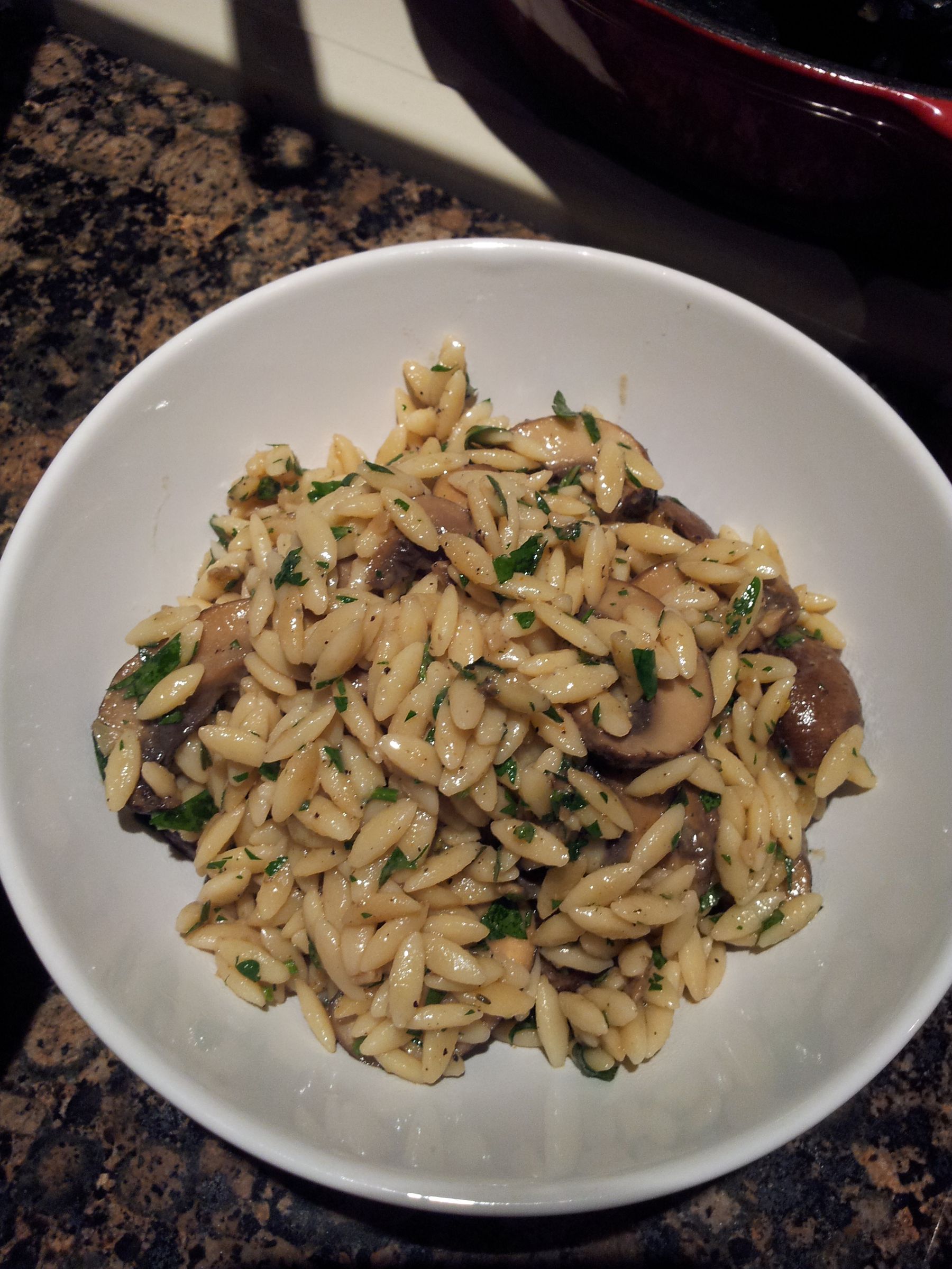 Delicious Mushroom Orzo Pasta Recipe 6 Steps Instructables