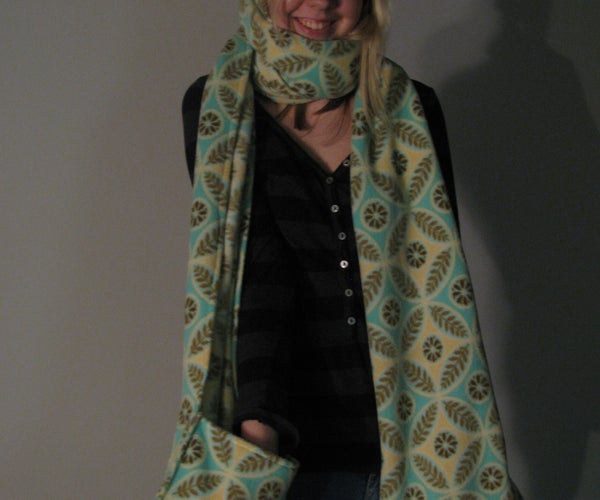 Hooded Scarf With Pockets
