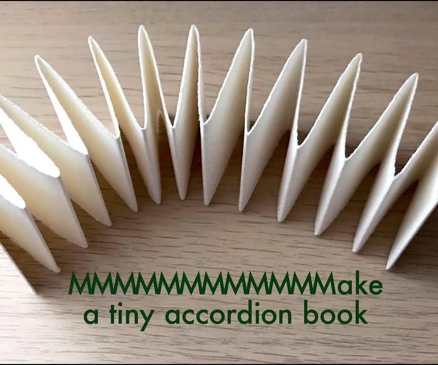 DIY guide for Folding an Accordion Book From Scrap Paper with step-by-step instructions