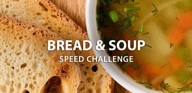 Desafio da velocidade do pão e da sopa