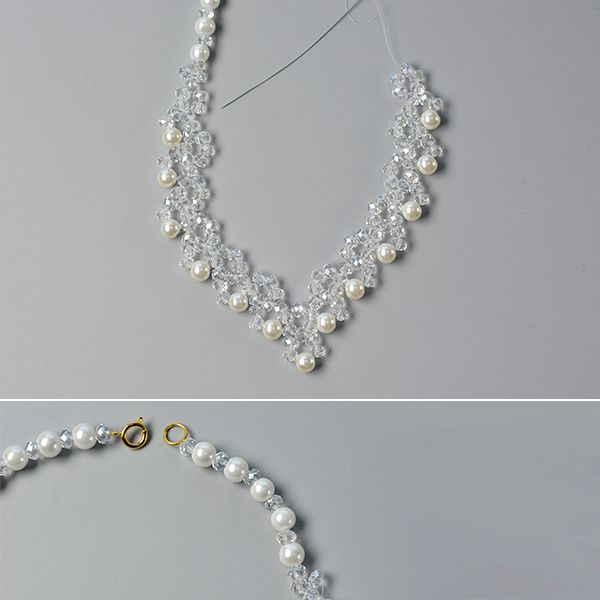 Crystal Glass Bead Necklaces 