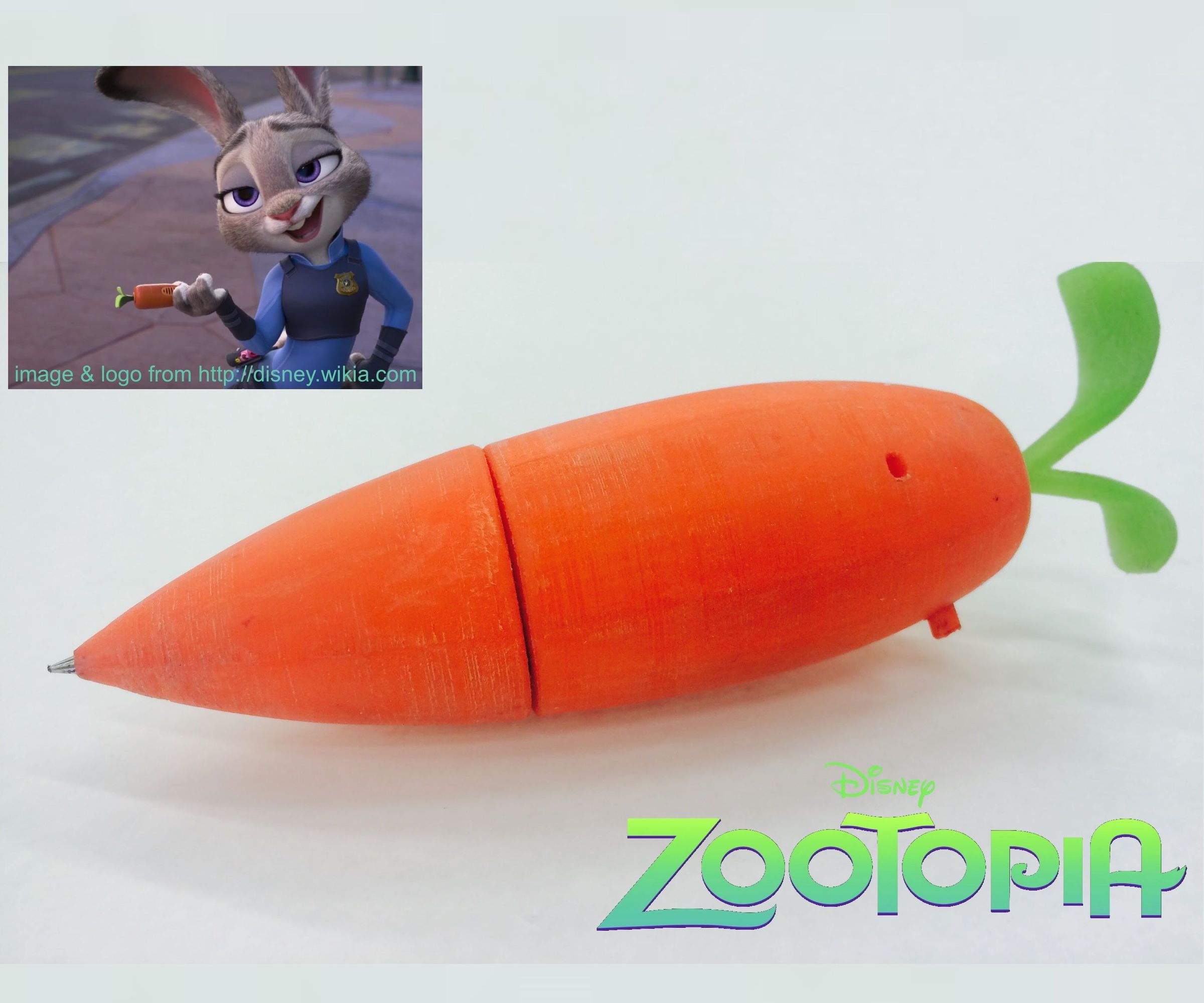 zootopia(disney) - judy's carrot recorder pen DIY Project DIY Project Image