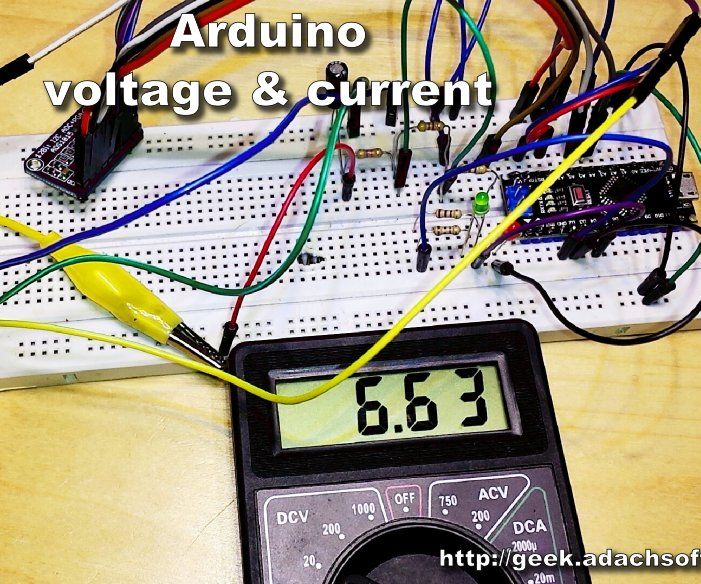 Arduino Voltage and Current Measurement ACS712, ADS1015 4 Steps