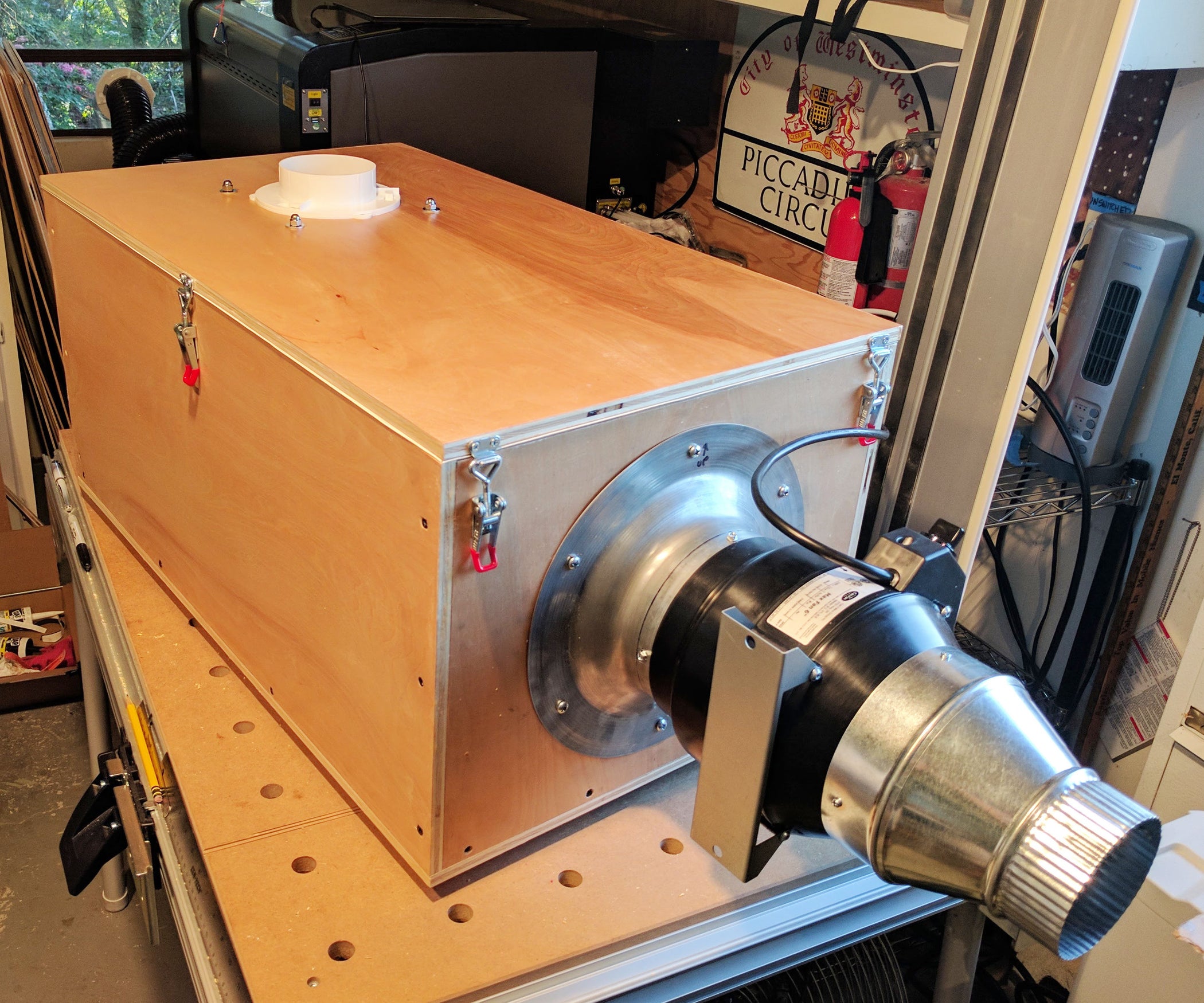 Fume Coffin Laser Cutter Exhaust Vent Filter 10 Steps (with